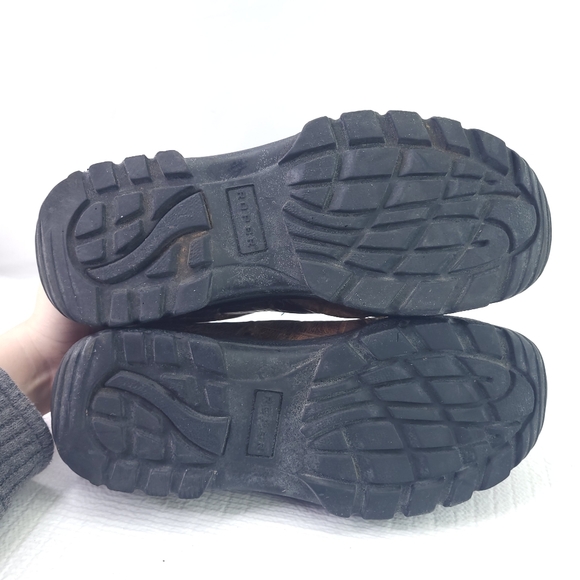 Roper Loafers Mens Size 10 Brown Leather Slip On Dress Shoes Croc Print Comfort - Picture 6 of 9